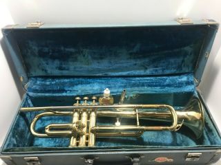 Lafayette Made By Couesnon Paris Vintage Trumpet Sn 75176 W/ Mp & Case