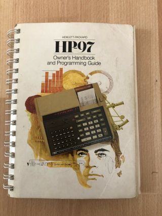 Vintage Hewlett Packard HP 97 Scientific Calculator Programmable Handbook HP97 4