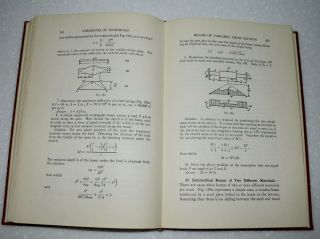Vintage STRENGTH OF MATERIALS Parts I,  II Set 1955 TIMOSHENKO Physics Engineering 8