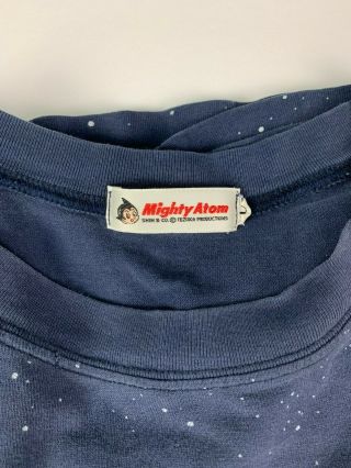 vtg Mighty Atom Astro Boy Anime Single Stitch T Shirt sz L Blue 2