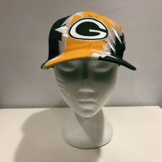Vintage Green Bay Packers Retro 90s Rare G2 Snapback Hat By The Game