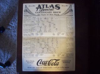 RARE 1928 Wrigley Field CUBS and ST.  LOUIS Scorecard 2