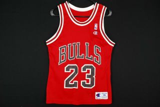Vintage 90s Champion MIchael Jordan Jersey NBA Chicago Bulls Mens Small 36 3