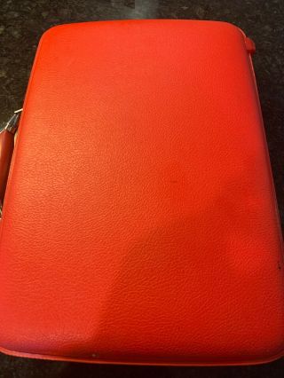 Vintage American Tourister RED Briefcase Attache Hard Luggage 6