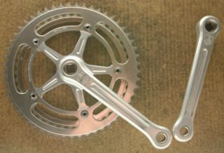 Vintage 1973 Campagnolo Nuovo Record Cranks Crankset Chainset 170mm 53 / 46