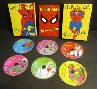 Vintage (6) Dvd Box Set: Spiderman “the ’67 Collection” All Work Fine;