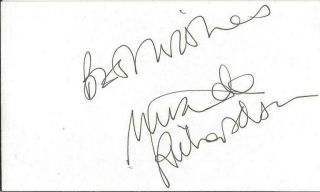 Miranda Richardson Signed Vintage 3x5 Index Card Jsa Harry Potter