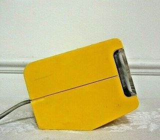 RARE VINTAGE MADE IN JAPAN BY COPAL ELECTRONICS / YELLOW FLIP ALARM CLOCK 229 4