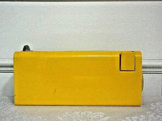 RARE VINTAGE MADE IN JAPAN BY COPAL ELECTRONICS / YELLOW FLIP ALARM CLOCK 229 5