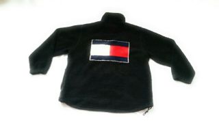 Vintage Rare Tommy Hilfiger Big Flag Logo Fleece Jacket Urban Supreme Kith 90s