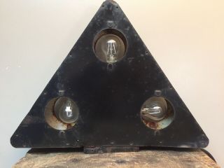 Vintage Lighted Arrow Sign Top Section - Rewired With Green Led Bulbs