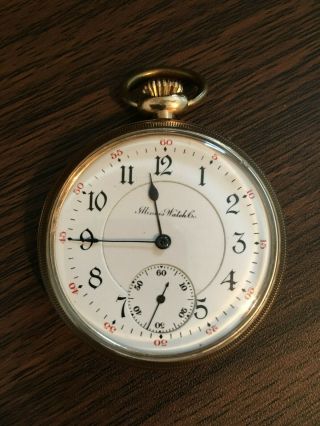 Illinois 1905 Grade 184 Model 5 16s 17j Open Face 3 Finger Bridge Pocket Watch.