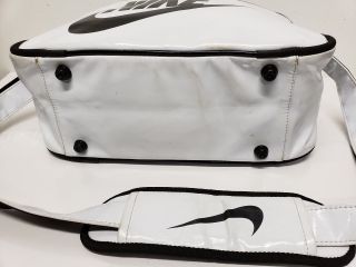 NIKE Vintage Fitness Bag White & Black Messenger Gym Bag Rare 6