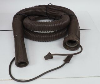 Vintage Filter Queen Canister Vacuum Attachment Electric Hose - Brown