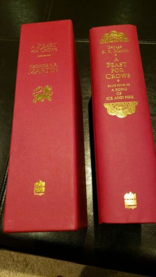 RARE A FEAST FOR CROWS LIMITED UK EDITION SIGNED ' ED GEORGE R.  R.  MARTIN 655/1000 5