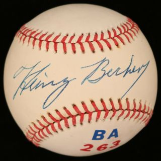 Heinz Becker (d.  1991) Cubs Indians Vintage Signed Baseball - Jsa