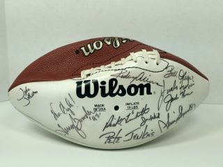 Vintage 1998 Auburn Autographed Football Terry Bowden Jimbo Fisher Bill Oliver
