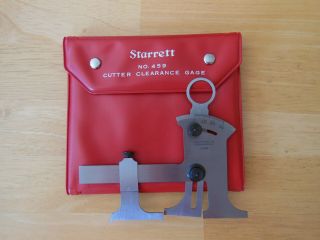 Vintage Starrett No.  459 Cutter Gage With Protective Case