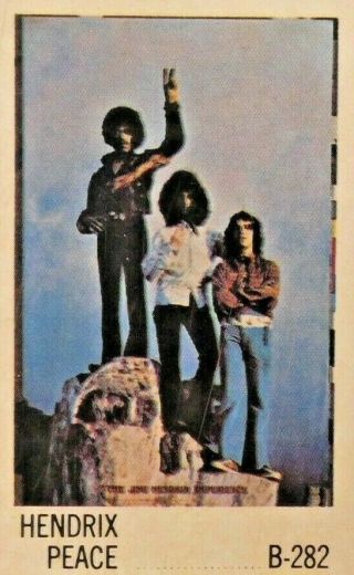Vintage Nos 1969 Jimi Hendrix Experience Poster In Plastic