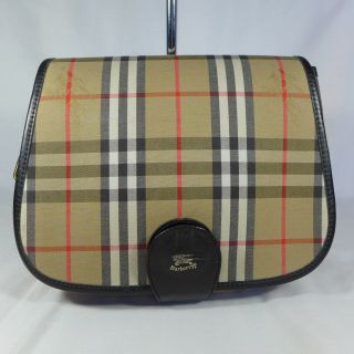 Authentic Rare Vintage Burberry Haymarket Check Small Satchel Shoulder Bag VGC 2