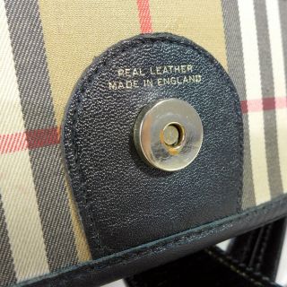 Authentic Rare Vintage Burberry Haymarket Check Small Satchel Shoulder Bag VGC 8