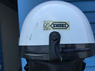 Vintage Shoei half helmet w/ leather visor Buco Bell Shorty size M NR 4