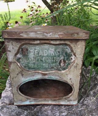 Vintage Reading Biscuit Company Pa Tin Box Store Display Very Rare