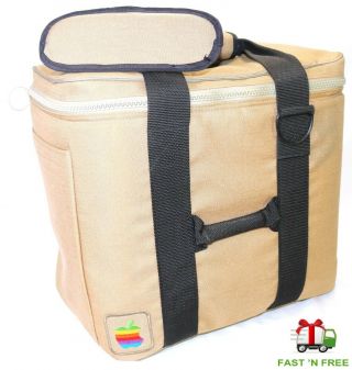 Apple Macintosh 1980s Vintage Computer Carry/duffel Bag W/ Rainbow Logo $0 Ship