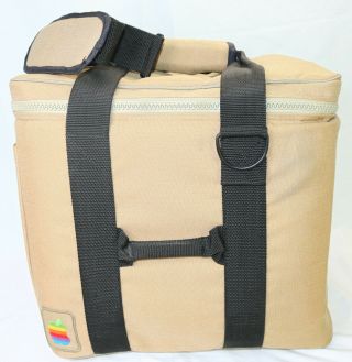 Apple Macintosh 1980s Vintage Computer Carry/Duffel Bag w/ Rainbow Logo $0 Ship 2