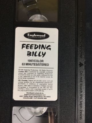 Feeding Billy 1997 Rare Horror VHS Modern Horror Englewood Entertainment SOV 11
