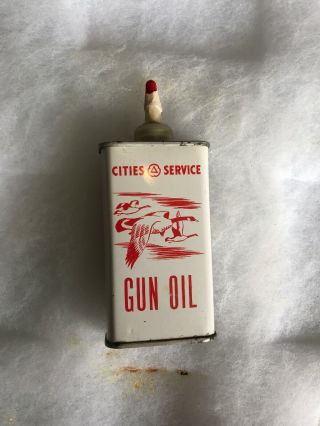 Vintage Handy Oiler Gun Oil Can Tin Household Oil Cities Service Citgo Goose