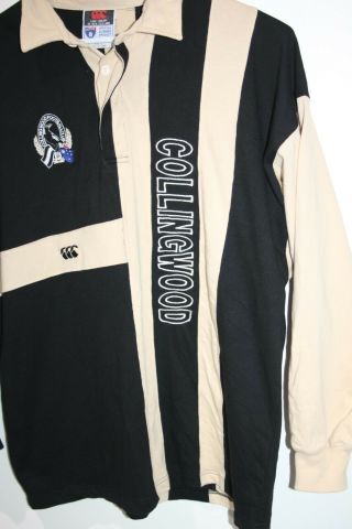 Collingwood Magpies Canterbury Guernsey Jersey Shirt Vintage Size Large AFL 5