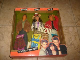 1991 Mattel Vintage Beverly Hills 90210 Doll Gift Set Brandon Brenda & Dylan