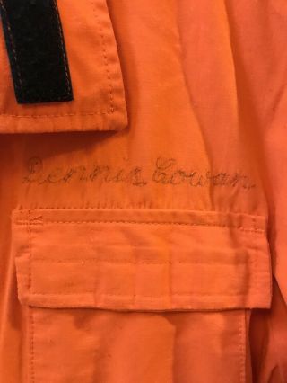 Vintage Getty Oil Orange Nomex III FR Coveralls Fire School Instructor Large 7