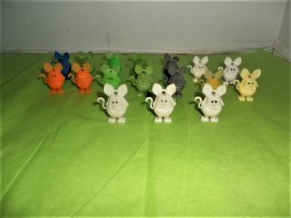 Rat Fink Plastic Toy Figures (17 Total) Vintage 1963 - 1 1/4 Inches Tall