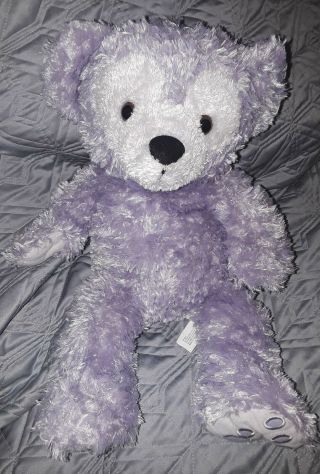 Pre Duffy Hidden Mickey Lavender Purple Bear Plush Disney World Collectible Rare