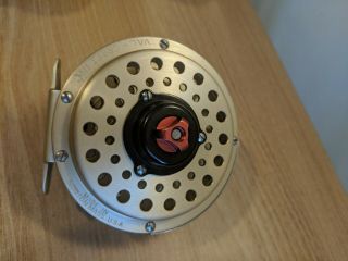 Vintage Val - craft Valentine 375 fly fishing Reel with extra Spool Case 3