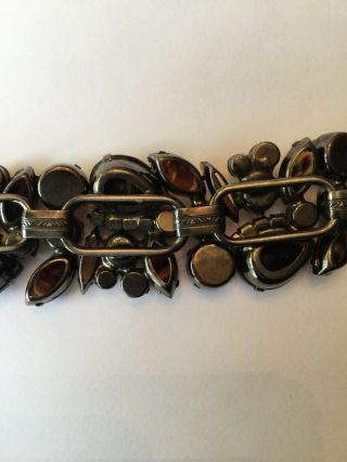 Vintage Juliana D&E Outrageous Tiger Stripe and Aurora Borealis Bracelet 5