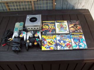Vintage Nintendo Gamecube 6 Games Controllers 5 Memory Cards All Wiring