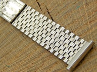 Nos Vintage Stainless Steel Watch Band 18mm - 22mm Butterfly Clasp Mens