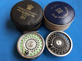 House Of Hardy Marquis 8/9 Trout Fly Reel And Black Spare Spool & Cases