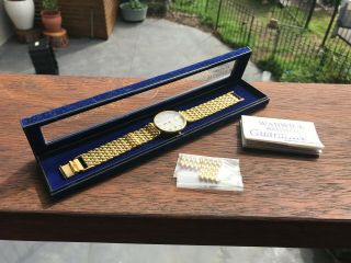 Boxed - Vintage Warwick Watch Co.  Gold Plated Quartz Watch - Unisex