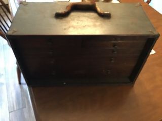 Vintage Antique Machinist Box 6 Drawer Mid West Mfg Majestic