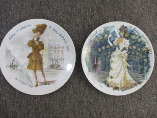 12 Vintage D ' Arceau - Limoges Les Femmes Du Siecle France Collectible Plates 2