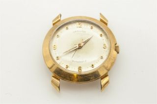 Vintage 1940s 14k Yellow Gold Filled Ss Mens Hamilton Automatic Watch