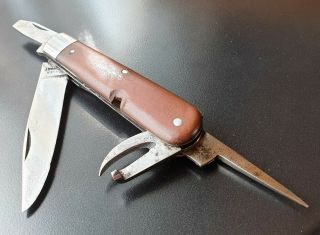 Vintage WENGER DELEMONT SWISS SOLDIER KNIFE Mod.  08 8