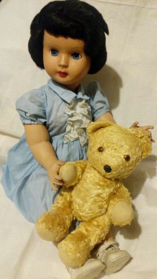 Vintage Antique Jointed Italian Doll Brevettato 1940 Toy 25 "