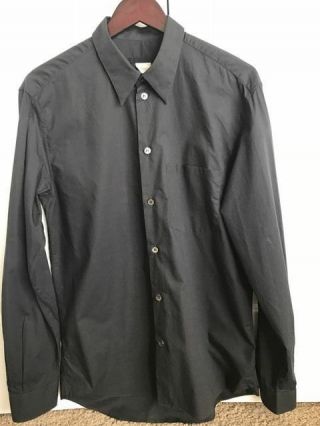 Helmut Lang Vintage Archive Dark Grey Long Sleeve Shirt Size M - 40/15 3/4