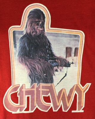 1977 Star Wars Vintage T - Shirt Chewy Kids Size Xl 14 - 16 Iron - On Chewbacca L