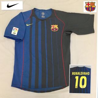 Barcelona Football Shirt (m) Ronaldinho Brazil Vintage Nike Jersey